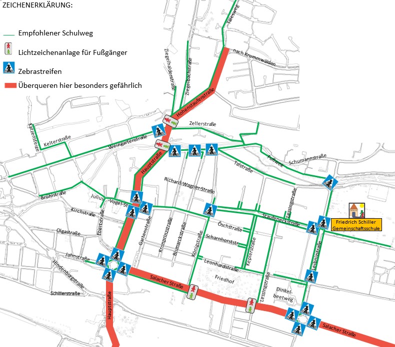 Schulwegplan Staufeneckstr. 35