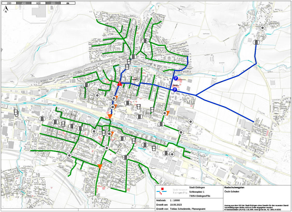 Radschulwegplan